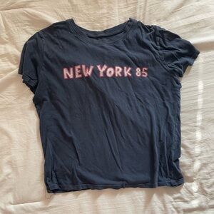 thrifted J. Galt New Your 85 baby tee S-M